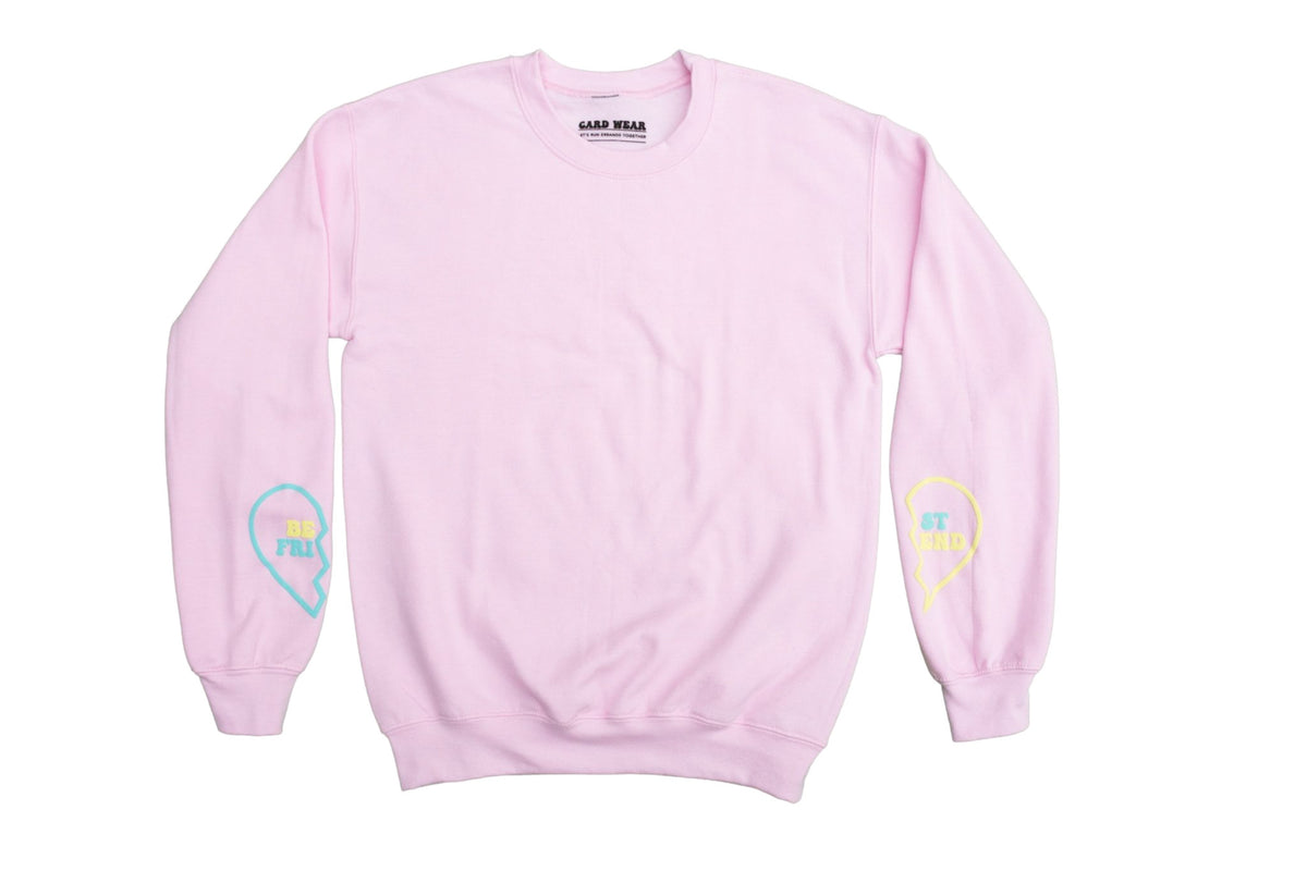 Best Friends Club Crewneck - PINK – Card Wear